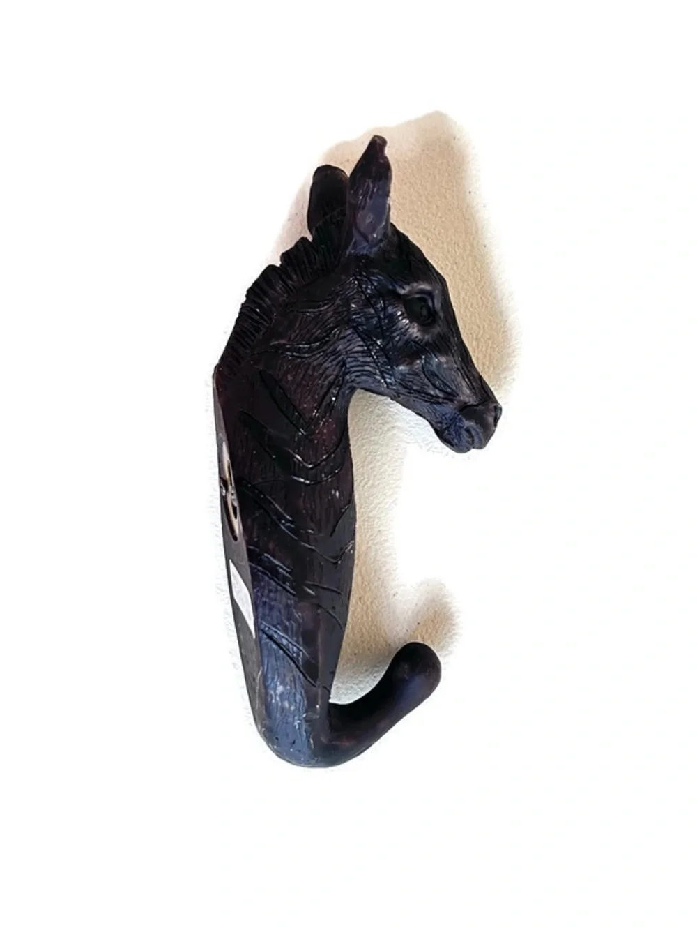 Safari Animal Wall Hooks Set of 3 Elephant Giraffe Zebra Resin Wall Jungle Decor
